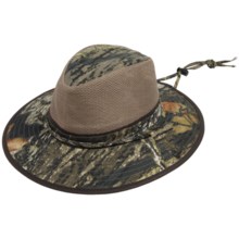 68%OFF メンズつばの帽子 （男性と女性のための）UPF 50+、メッシュクラウン - ドーフマン・パシフィック苔状オーク（R）サファリハット Dorfman Pacific Mossy Oak(R) Safari Hat - UPF 50+ Mesh Crown (For Men and Women)画像